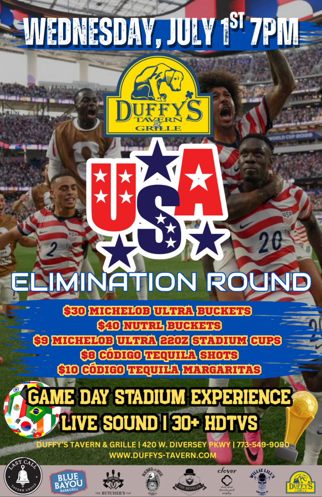 July 1, 2026 | USA Elimination Round Watch Party | Duffy’s Tavern & Grille