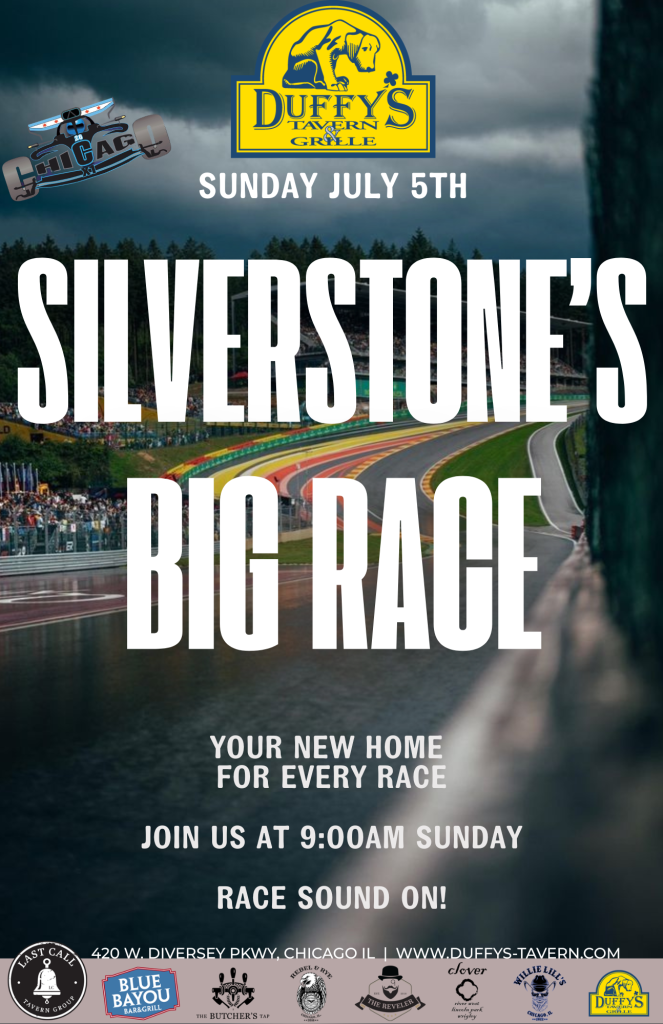 Sunday, July 5th at 9 AM | Silverstone’s Big Race | Duffy’s Tavern & Grille