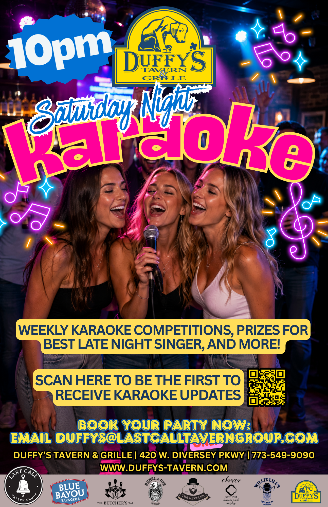 Saturday Night Karaoke at Duffy’s