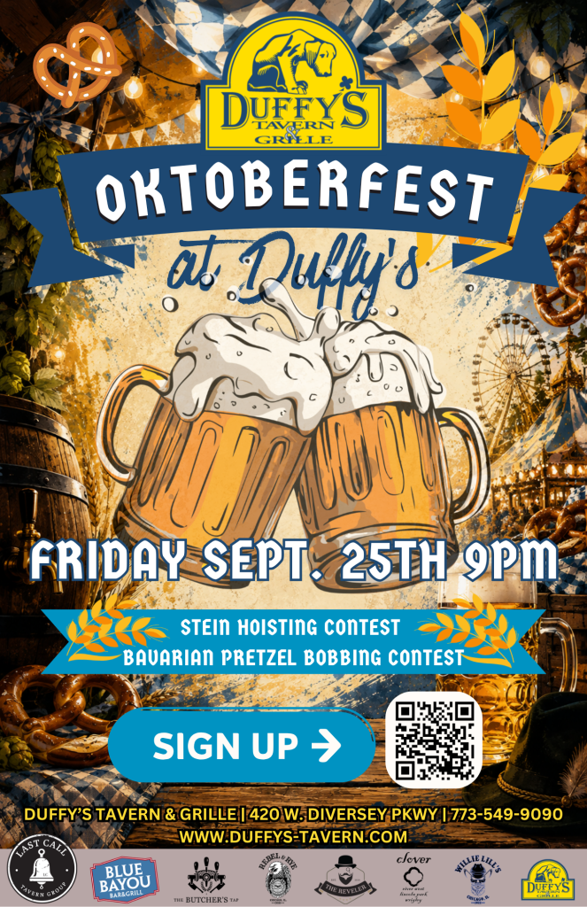 Oktoberfest at Duffy’s – Friday, September 25th
