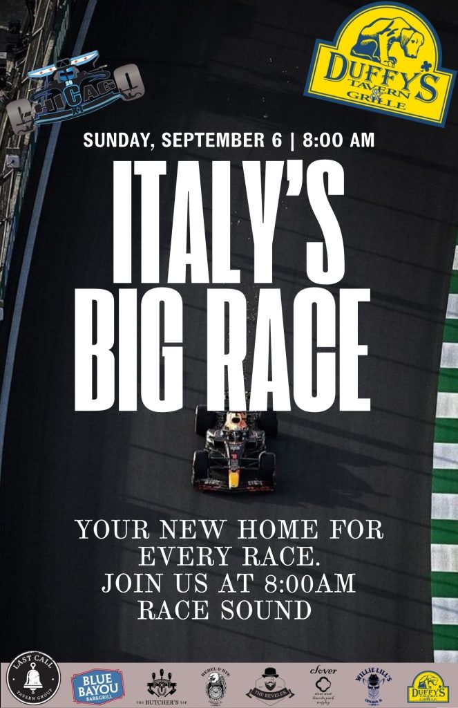 September 6, 2026 | Italian Grand Prix Watch Party | Duffy’s Tavern & Grille